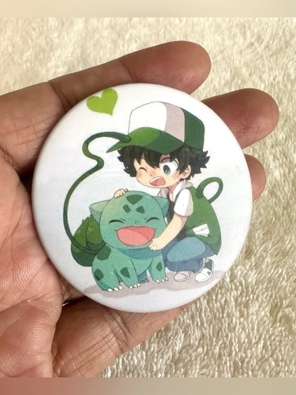 MHA x Pokemon Anime Crossover Pin Button Lot Deku Bakugo Todoroki Cute Merch